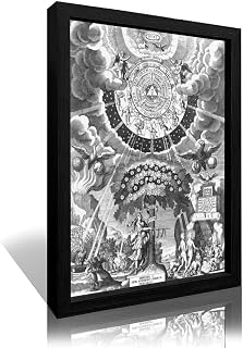 The Chemical Preparation of Aurum Portabile by M. Geiger Poster Print for Teen Boys Room Wall Art Canvas Painting Print Wood Black 16x24in