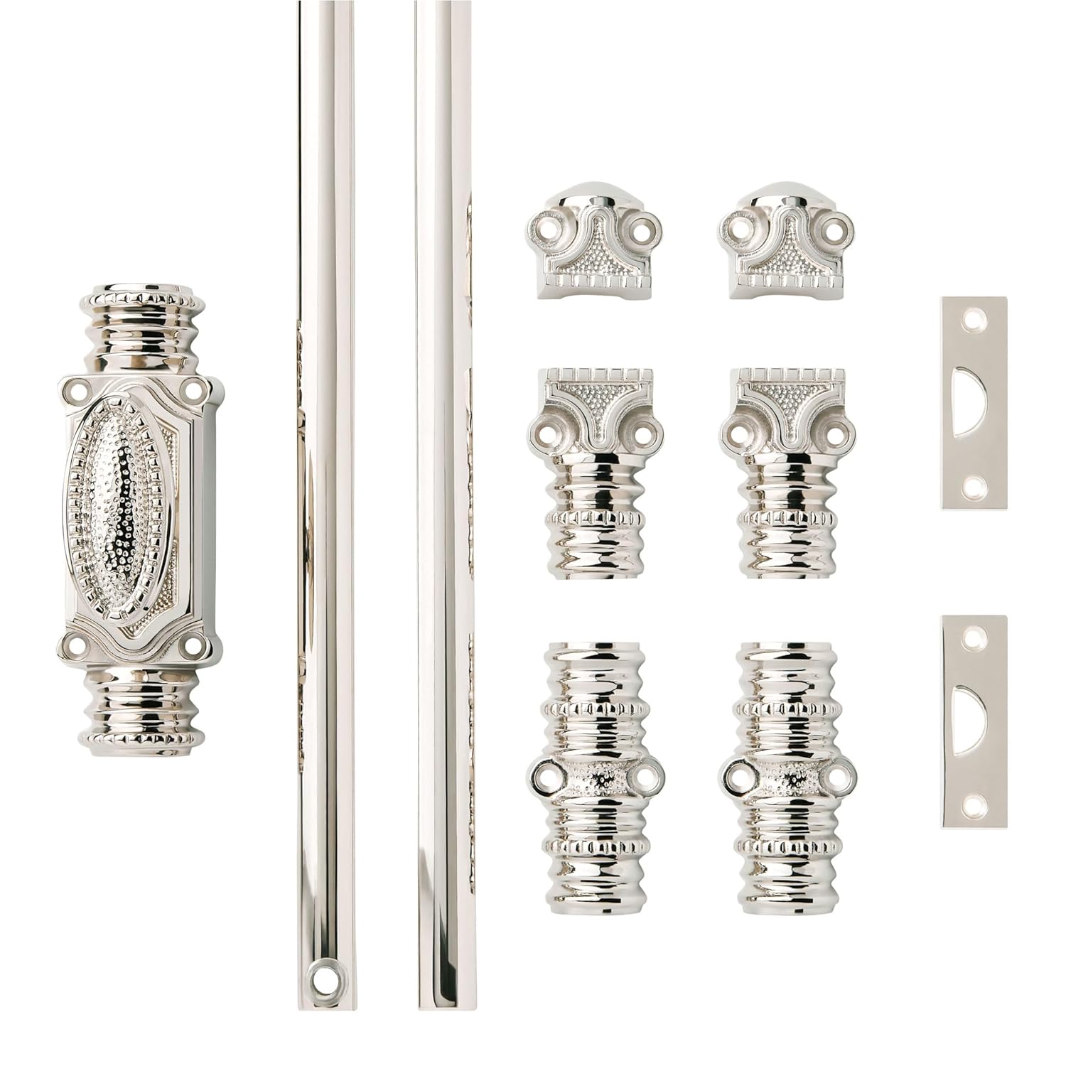 Signature Hardware 955209-1.75 Aldemer 72 Inch Tall Window Cremone Security Bolt - Polished Brass