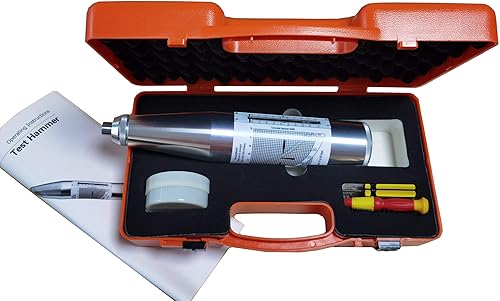 Miniatura 2 de GLTL Probador de martillo de rebote de hormigón ZC3-A Herramienta de medidor de prueba de martillo Resiliómetro 10-60Mpa (ASTM C 805, ISO 8045)