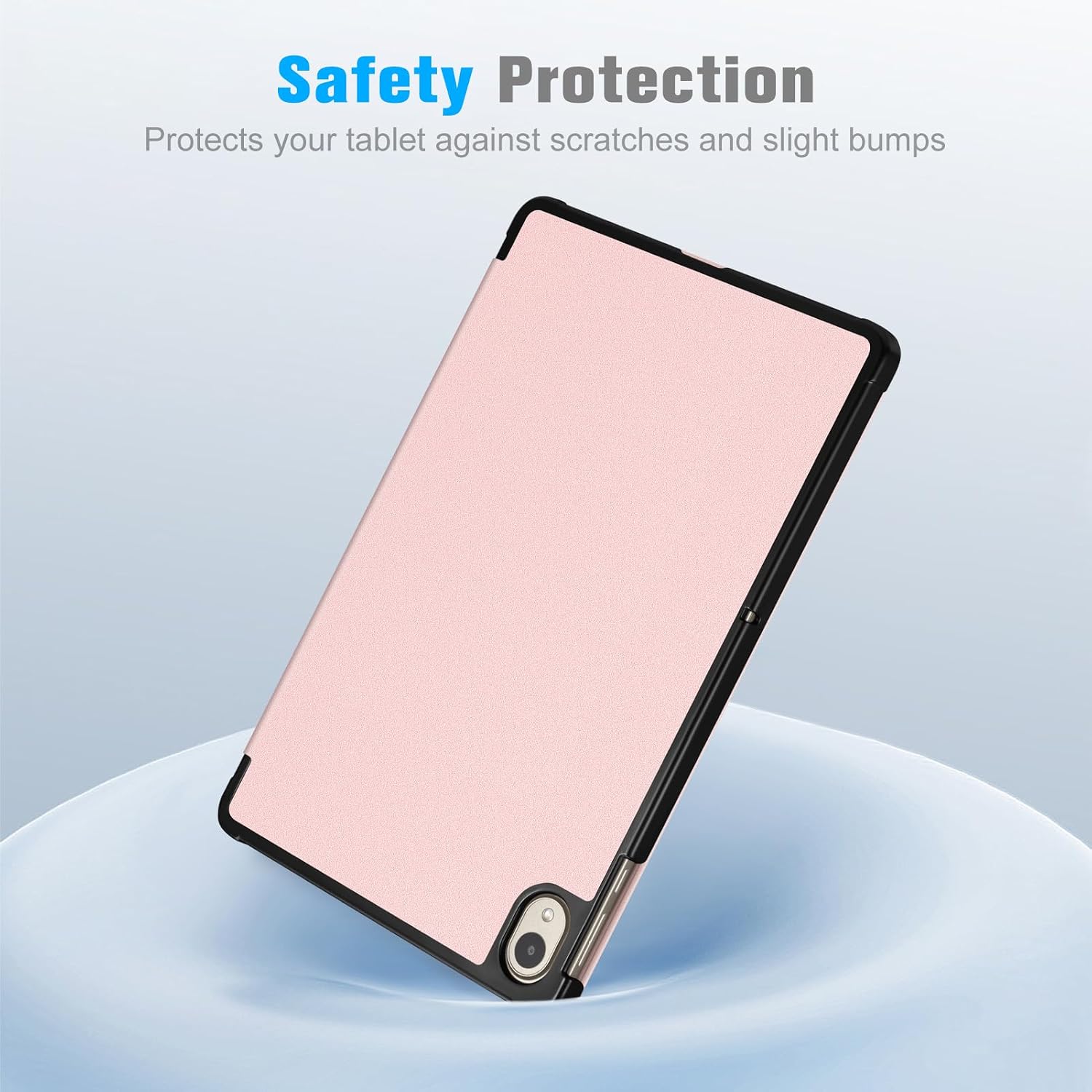 Fintie Slim Case for Onn. 12.1" Tablet Pro (2024 Model 100146663) | Premium Vegan Leather Lightweight Hard Shell Stand Cover for 12.1 Inch Onn Tablet Pro 4th Gen, Rose Gold