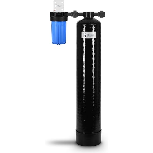 3-Stage GAC/KDF Whole House Water Filter System with Pleated Sediment Pre-Filter - 600,000 Gallons | Reduces Heavy Metals, Chemicals, Chlorine, Odors | High Flow, 1" Ports | NSF Certified