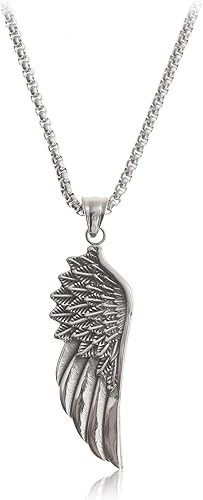 Collar con colgante de eslabones cubanos de oro y plata de 23" de Made by Nami para hombres con colgantes, collar de acero inoxidable de alta