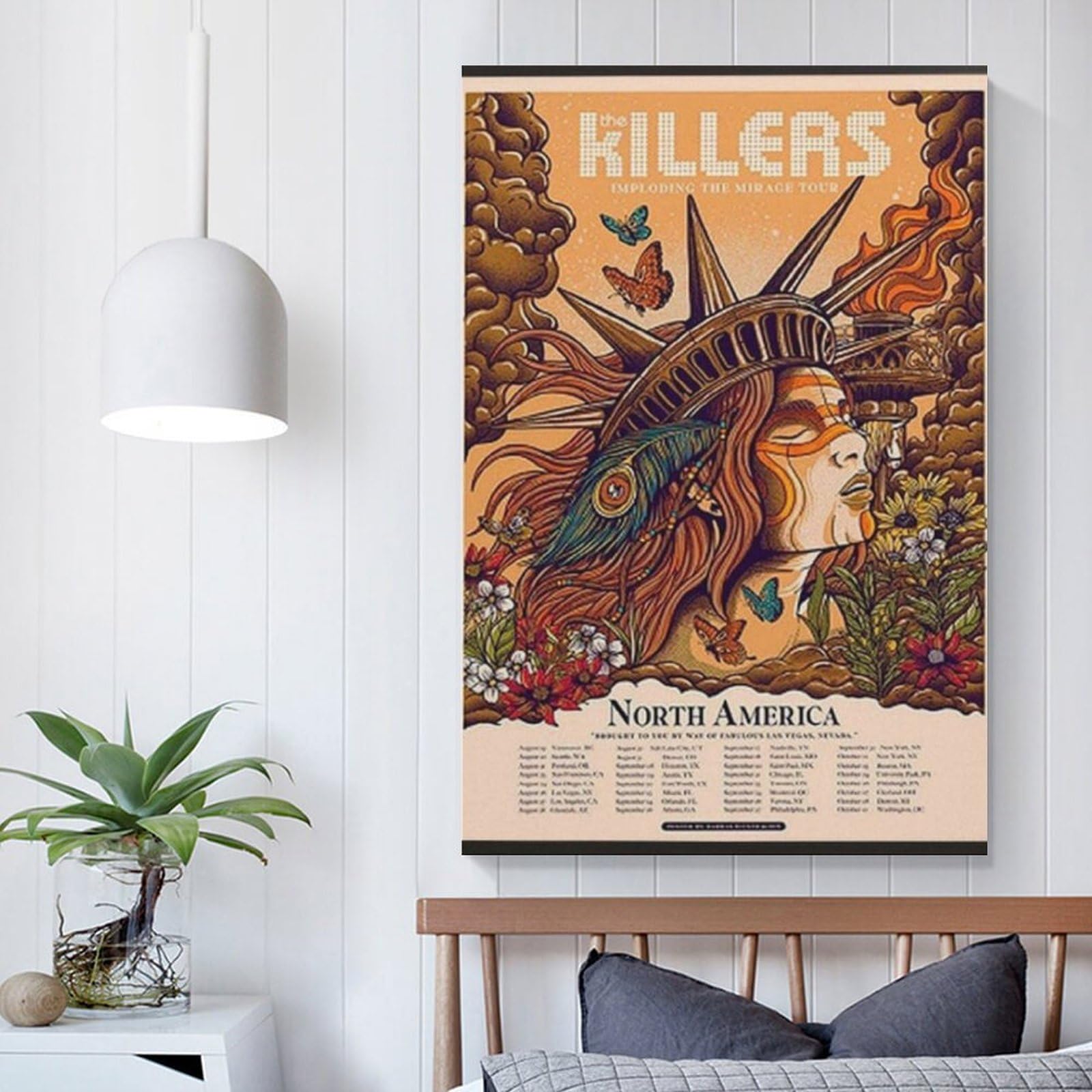 The Killers Imploding The Mirage Tour 2022 Poster, Rock Band
