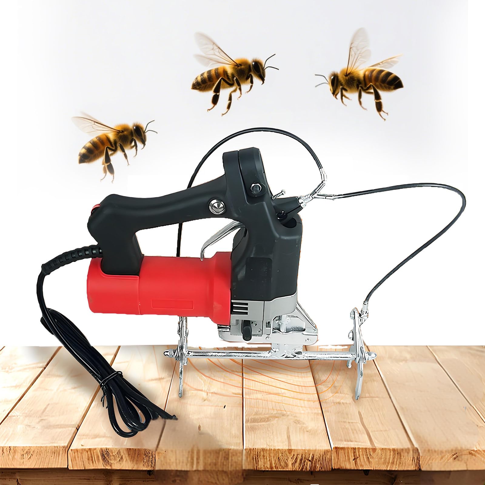 Agitador Colmenas Eléctrico Comercial Mano, 6 Velocidades, Removedor Abejas, Fuerza Sujeción 3.3 Cm, Equipo Industrial para Apiarios, Mantenimiento Cajas Colmenas