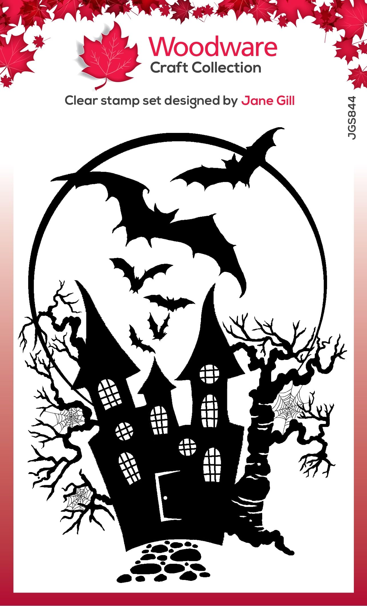 Woodware Clear Stamp Set-Haunted House, 4 X 6 In