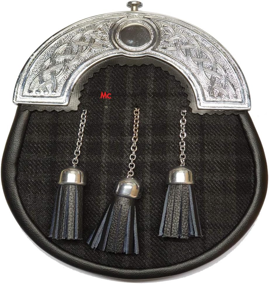 New Scottish Tartan Sporran, Chain Belt in Different Tartans