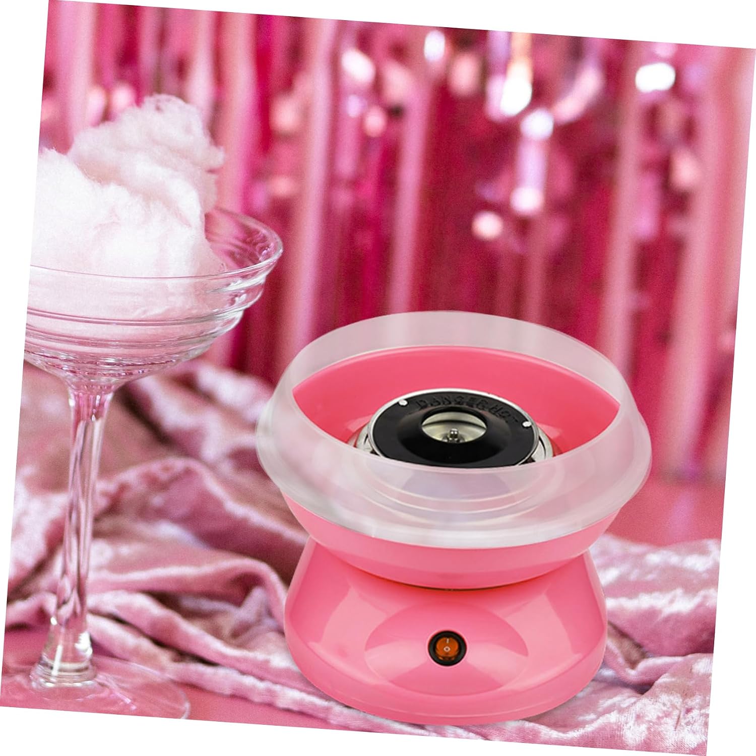 Cabilock Cotton Candy Maker Enclosure Cover Mini Portable Plastic Accessory for Home Use Reusable and Sturdy Design for Boys and Girls Parties and Indoor Candy Making