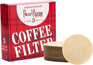 MERMOO YILAN Moka Pot Filter Paper Unbleached 56mm 100 Ct | 56mm Round Coffee Filters, 100 ct Disposable Paper Filters for Espresso, Cold Brew, Sediment-free Brewing