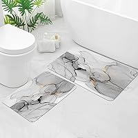 Vista 21 de Gibelle Alfombra de baño súper absorbente, de secado rápido, delgada, para debajo de la puerta, antideslizante, parte trasera de goma, para frente