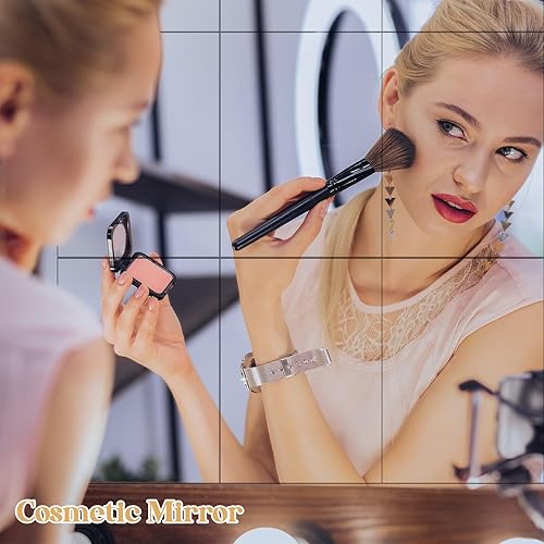 Miniatura 2 de Queekay 30 espejos de gimnasio para el hogar, 4 x 6 pulgadas, espejo de pared acrílico sin marco, 0.079 in de grosor, azulejos de espejo