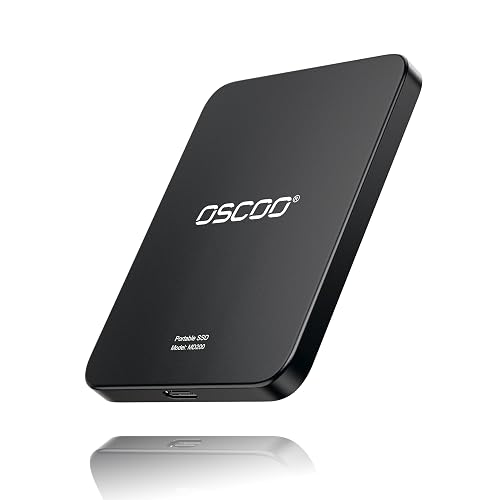 OSCOO 512GB Magnetic Portable SSD, Up to 2000MB/s, External Solid State Drive Compatible with MagSafe for iPhone 15/16/17, Mac, Laptops & Tablet – Reliable Storage for Students, Gaming & Professionals