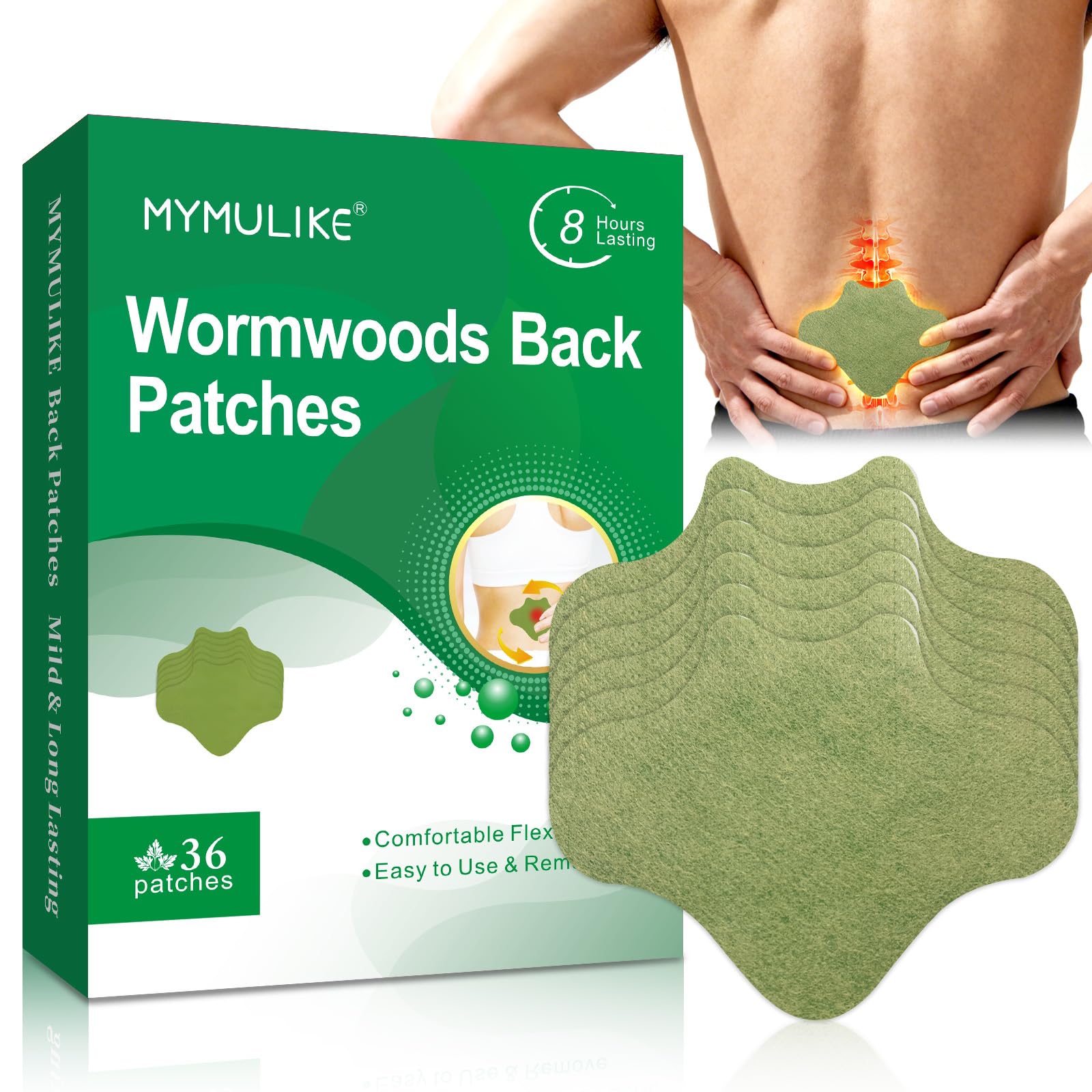 MYMULIKE Wärmepflaster für Knie, Natural Pain Relief Patch