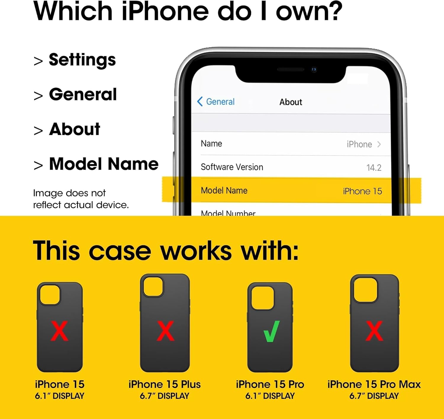 OtterBox iPhone 15 Pro (ONLY) Symmetry Series+ Case - Clear/Orange, Snaps to MagSafe, Ultra-Sleek, Raised Edges Protect Camera & Screen - Non-Retail Packaging - Image 2