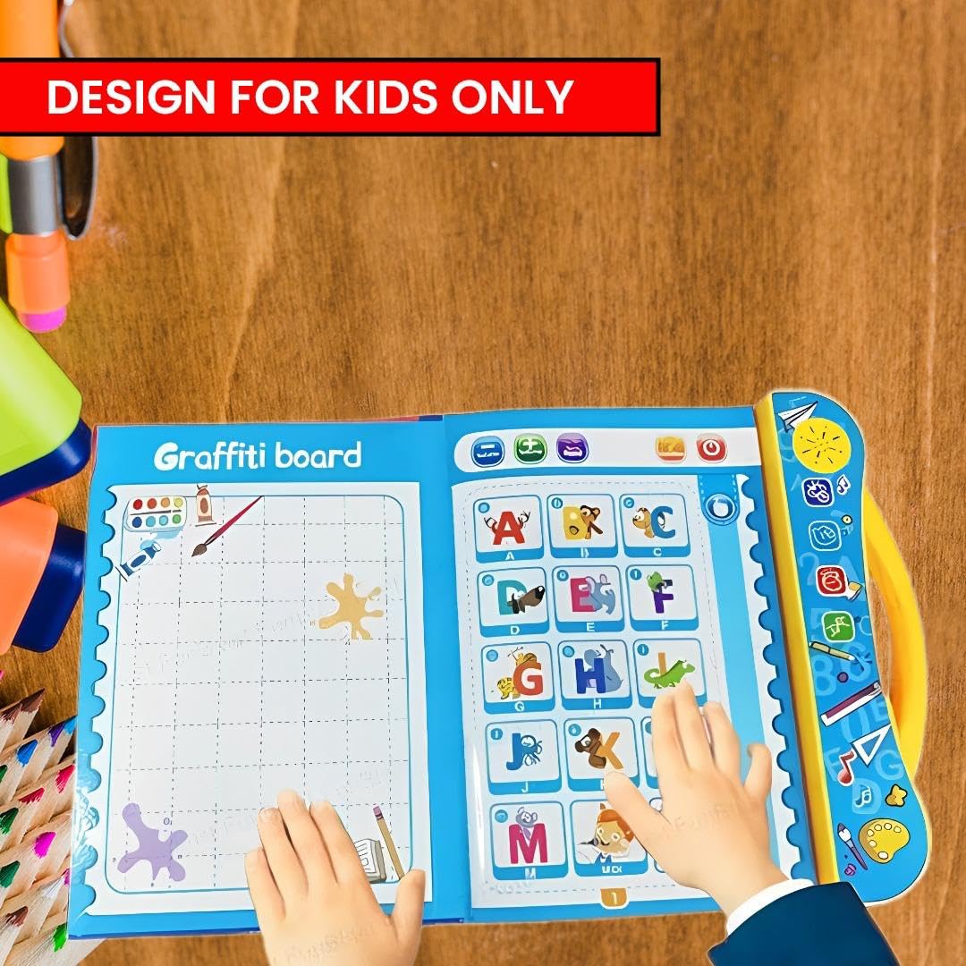 “AR Toys & Games Store Musical Intelligence Learning E-Book for Kids - Interactive Touch Educational Toy with Alphabets, Numbers, Shapes & Phonics for Toddlers (Ages 2-7)" 3