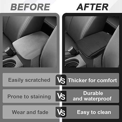 Miniatura 382 de Muslogy Funda de consola central compatible con Honda Pilot 2023 2024 2025, 2024 2025 2026 Ridgeline/Passport Accesorios para apoyabrazos, tapa