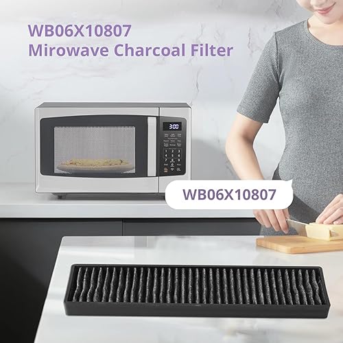 Miniatura 5 de Reemplazo del filtro de carbón de microondas para GE JNM7196SK6SS, JNM7196DK5BB, JVM7195SK6SS, JVM7195DK5WW, JVM7195EK5ES, PNM9216SK5SS, PVM9005SJ8SS