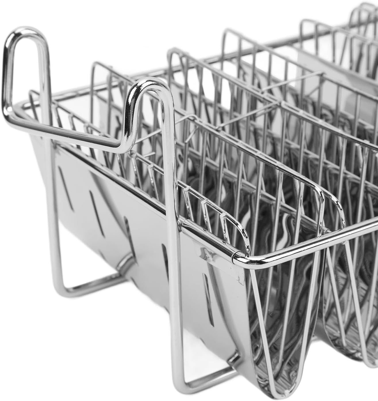 8 Shells Taco Fryer Basket, Stainless Steel Hard Shell Maker Taco Holder Basket, Dishwasher, for Professional Home Kitchen Use