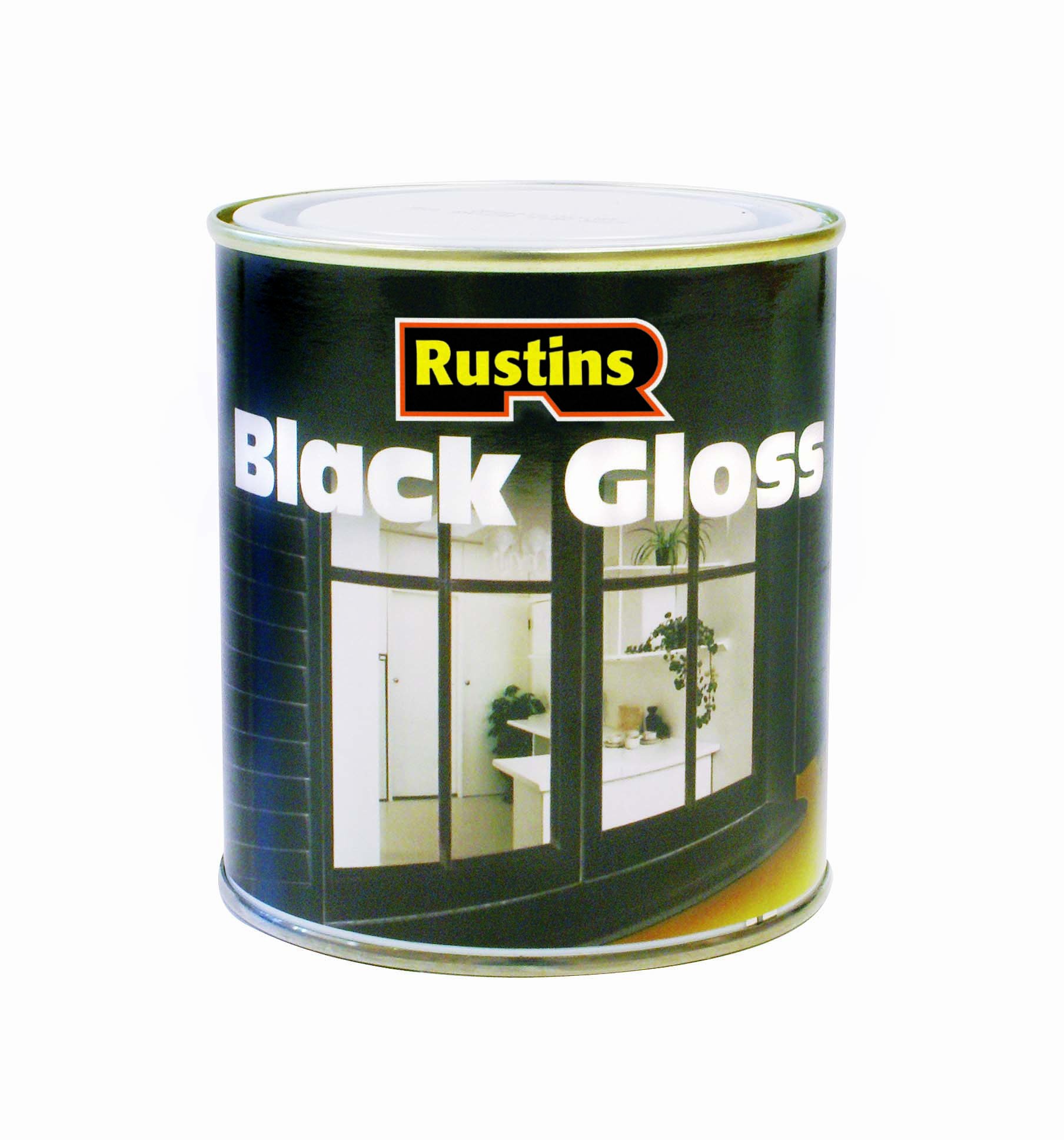 Rustins BLAG500 500ml Gloss Paint - Black