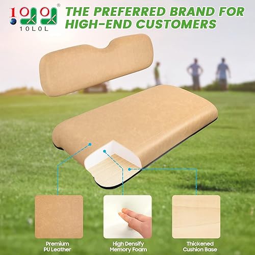 Miniatura 2 de Asientos de repuesto para carrito de golf, parte inferior del asiento delantero y respaldo del asiento para EZGO TXT 1994-2013 estilo de fábrica