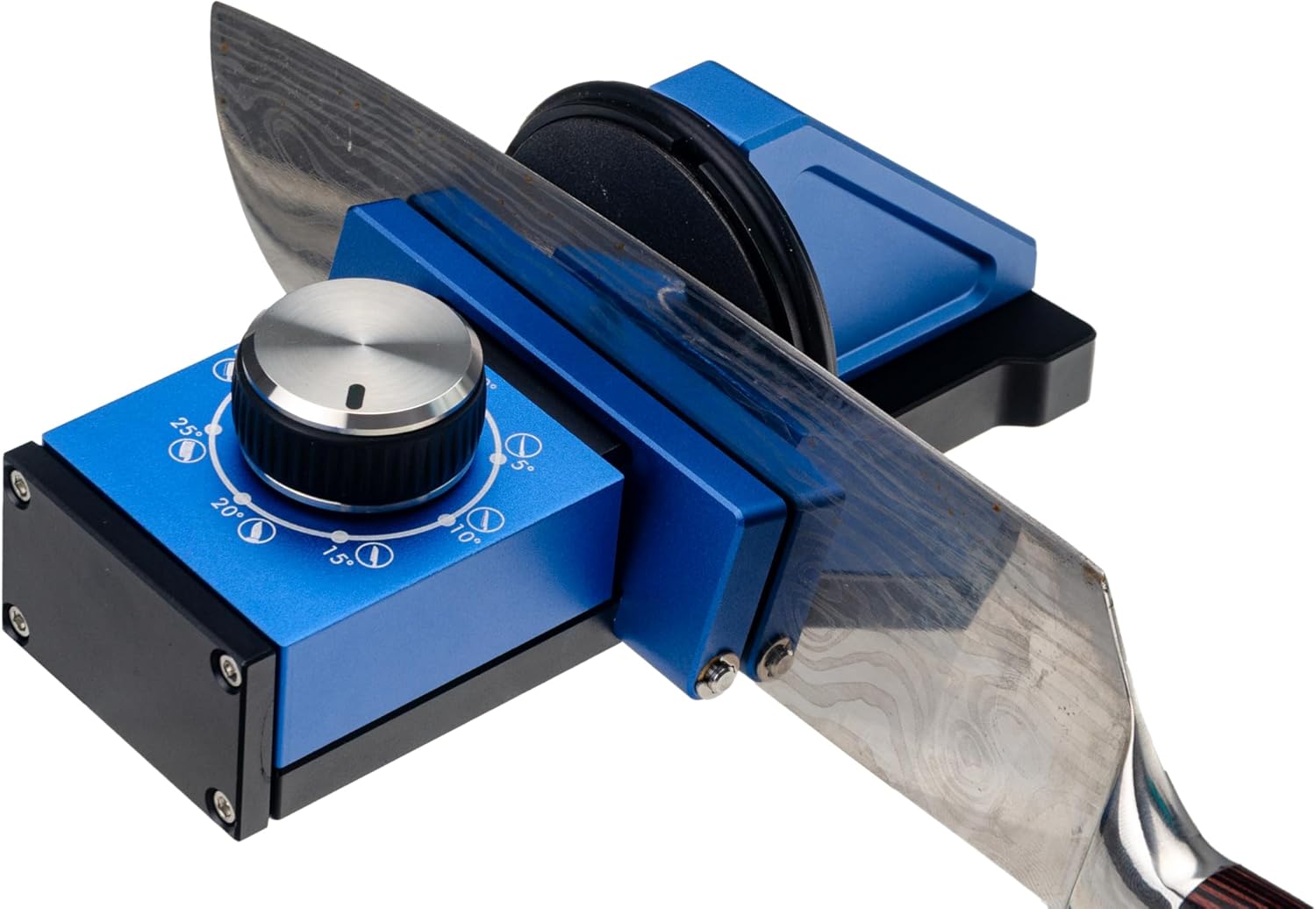 EDGE FLOW Knife Sharpener - Professional Sharpening Tool Kit for All Knife Types, Offers 0 to 30° Magnetic Angles - Manual Safe Operating - Diamond & Ceramic Honing 400, 800 and 1000 Discs