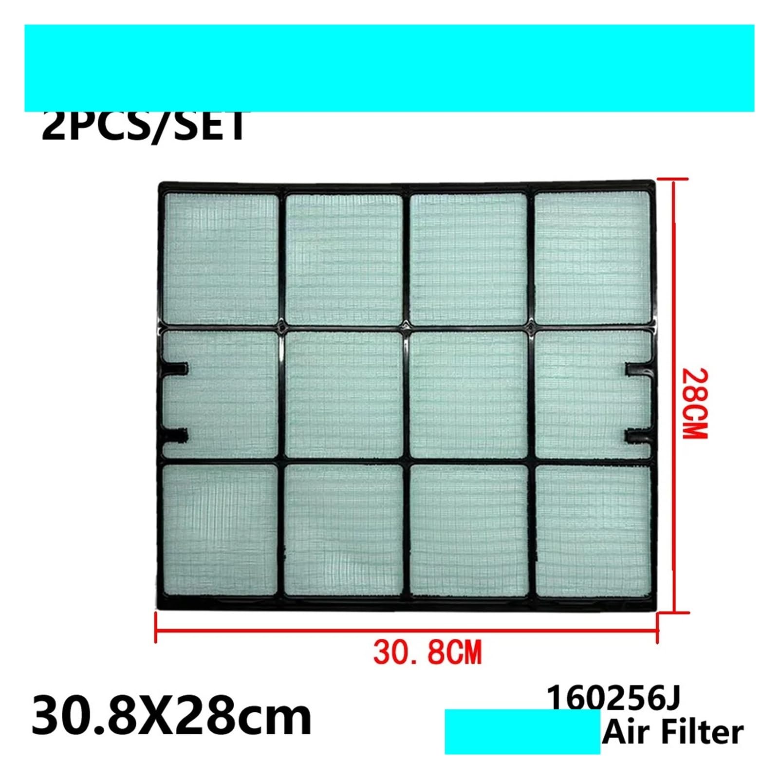 Kompatibel For Daikin, Klimaanlagenfilter AC Mini Verschüttete Bildschirmteile(2PCS 308X280 160256J)