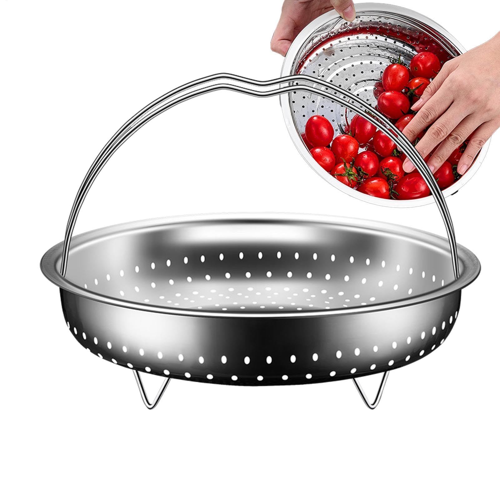 Inserto plegable de acero para cocinar al vapor de alta calidad