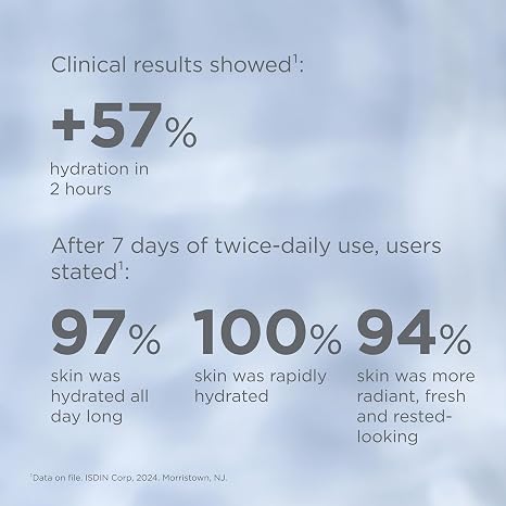 ISDIN Isdinceutics Hyaluronic Moisture Normal to Dry Skin Daily Face Moisturizer with Acid 1.76 Oz