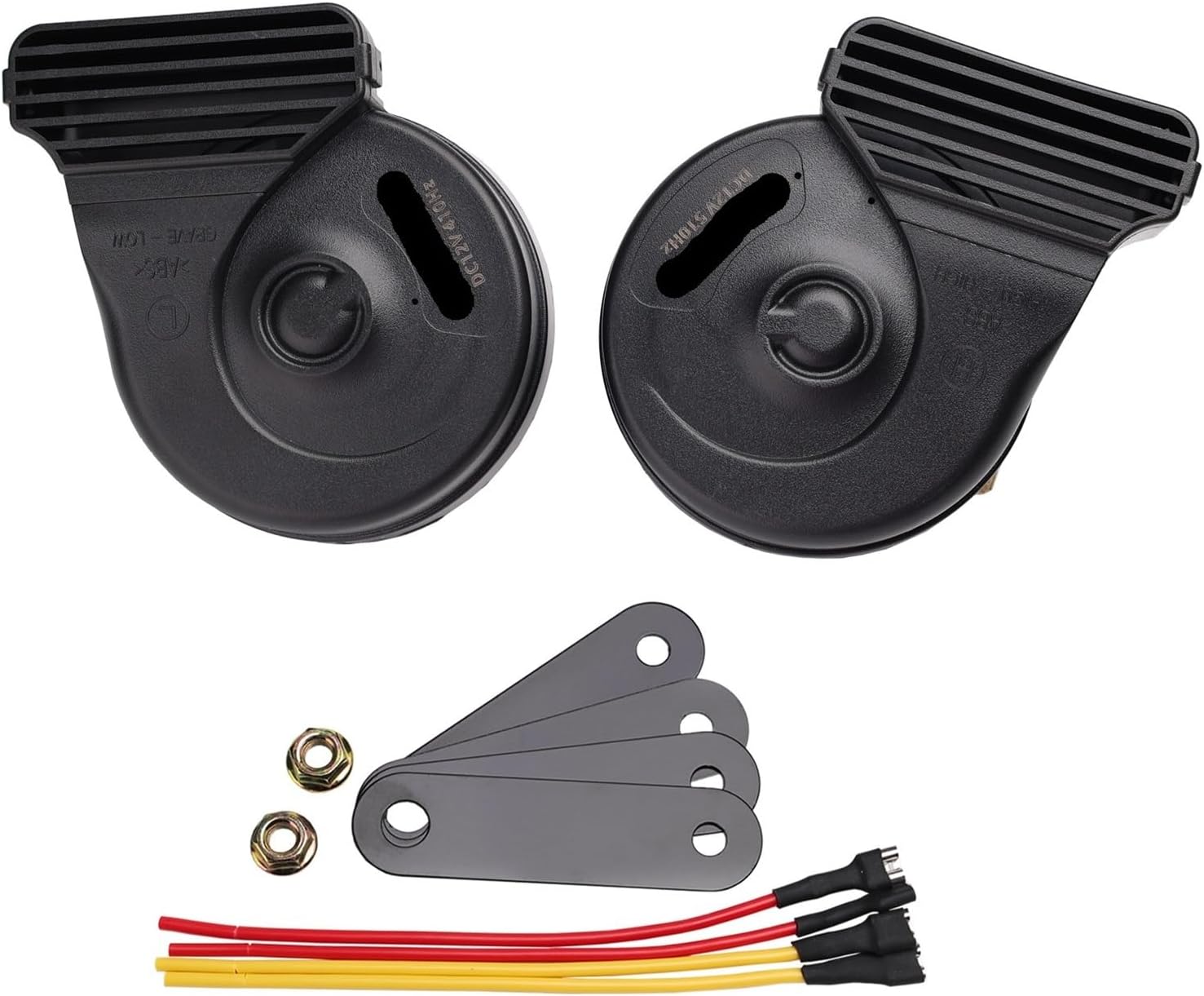 New 12V Universal Loud Waterproof And Dustproof Car Motorcycle Snail Horn(Pair 12v+specialplug)