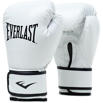 Everlast Core 2 Boxing Gloves, Faux Leather Boxing Gloves for Sandbag, Mitts &amp; Fitness, Double Layer Foam Padding, Ergonomic 