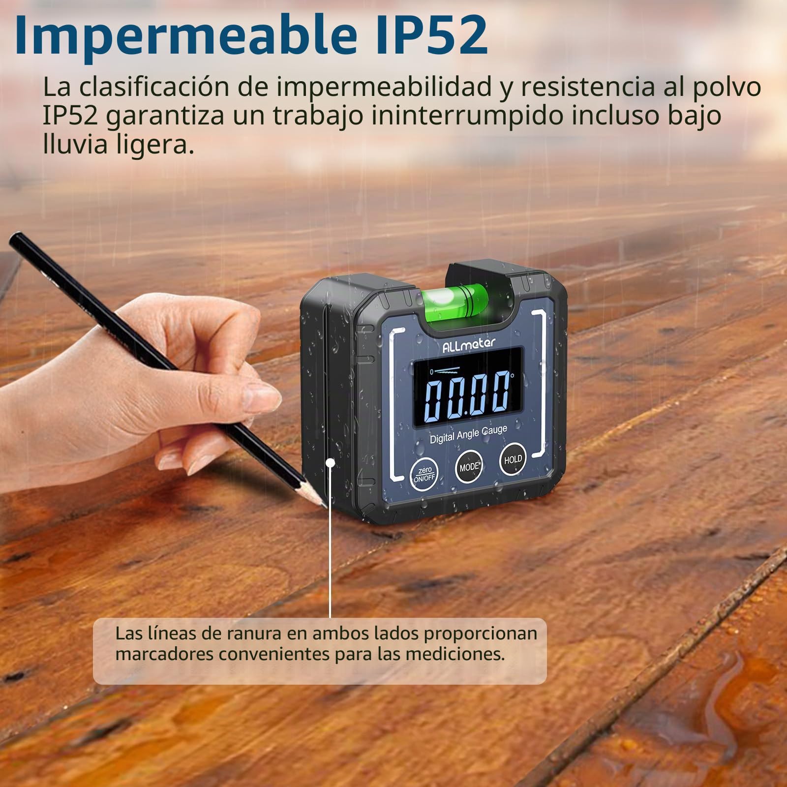 Inclinómetro Digital 0-360 ° 4x90 ° Buscador de Ángulo Digital，Medidor de Angulos Digital con Ranura en V Base Magnético LCD Retroiluminación para Construcción Hogar Carpinteria
