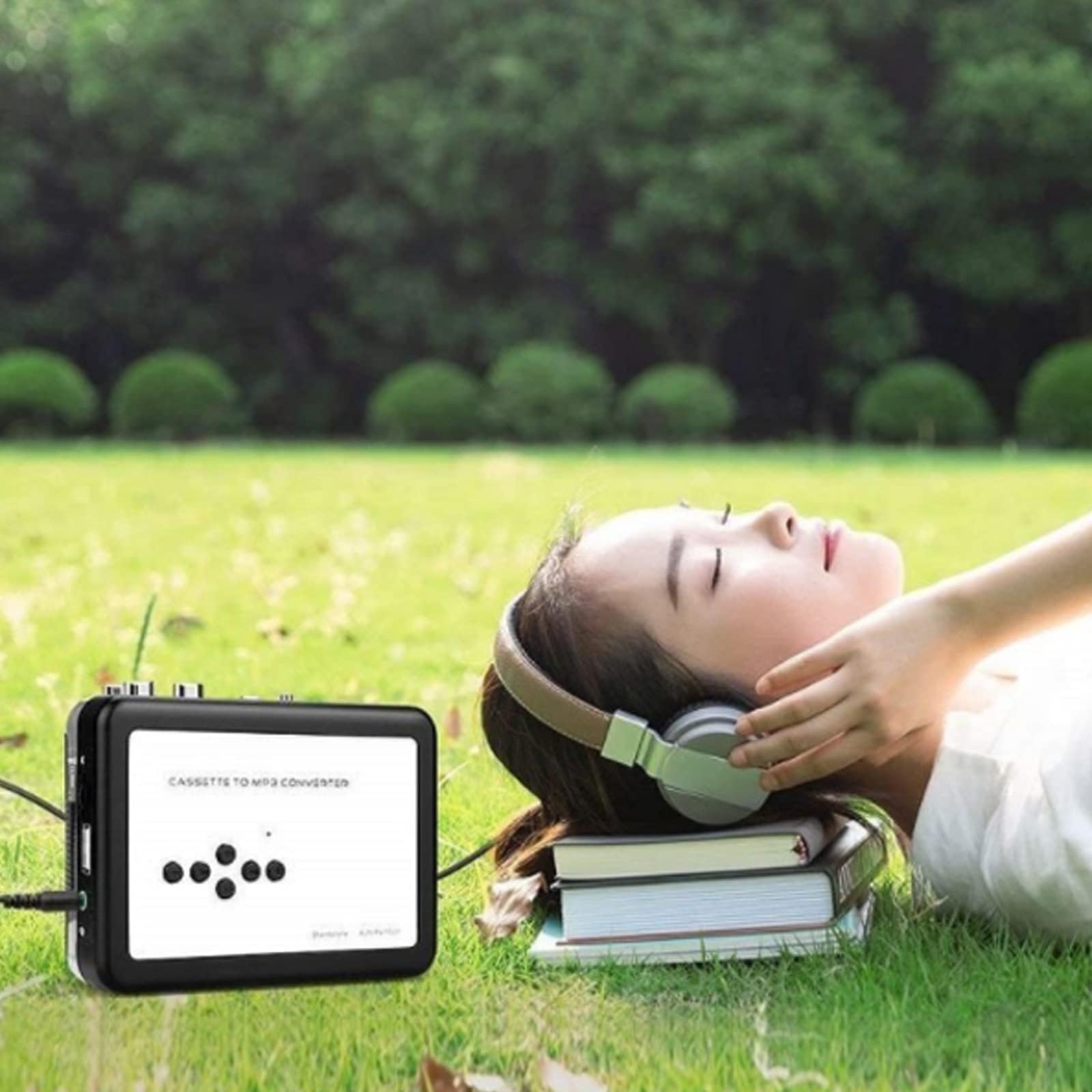 COYEUX Reproductor de Cintas de Casete, convertidor de Casete USB a MP3, con función de Auriculares y reproducción, Guarde Directamente en una Unidad Flash USB, sin Necesidad de computadora