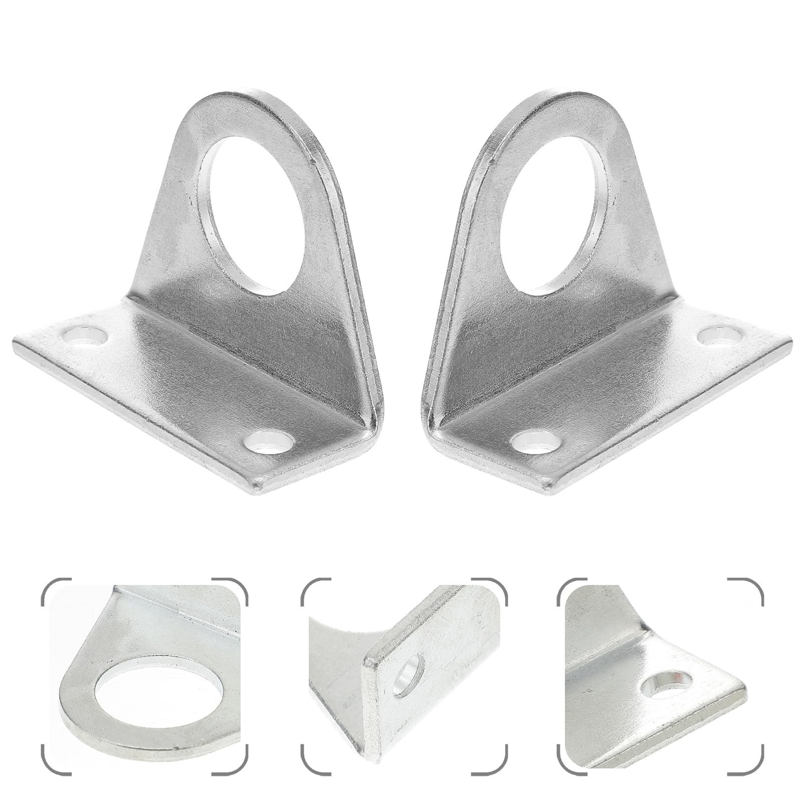ULTECHNOVO 3 Paires de Supports de Montage Facile à Installer en Acier Inoxydable Deux Trous de Fixation et Résistant la Déformation pour Vérin Pneumatique pour Alésage Cylindre