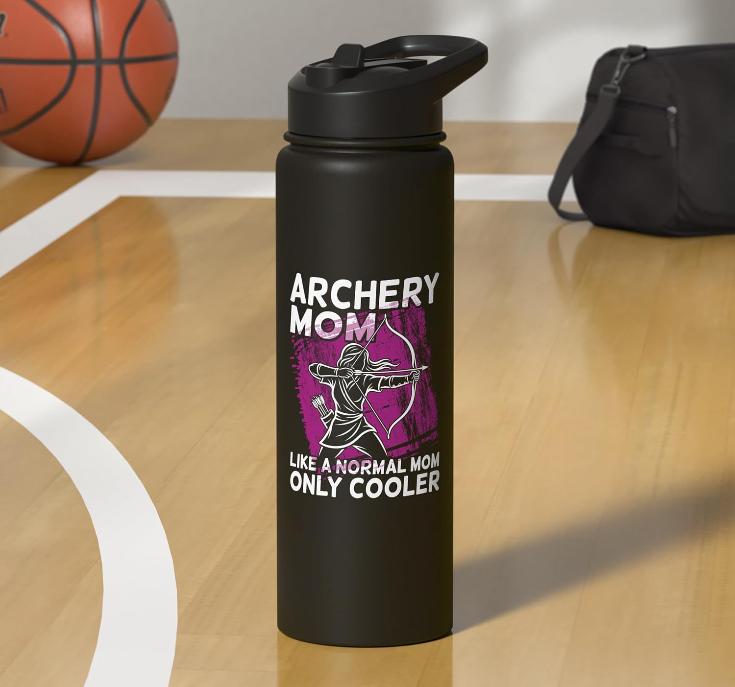 Archery Mom Like A Normal Mom Only Cooler Archer Stainless Steel Insulated Water Bottle