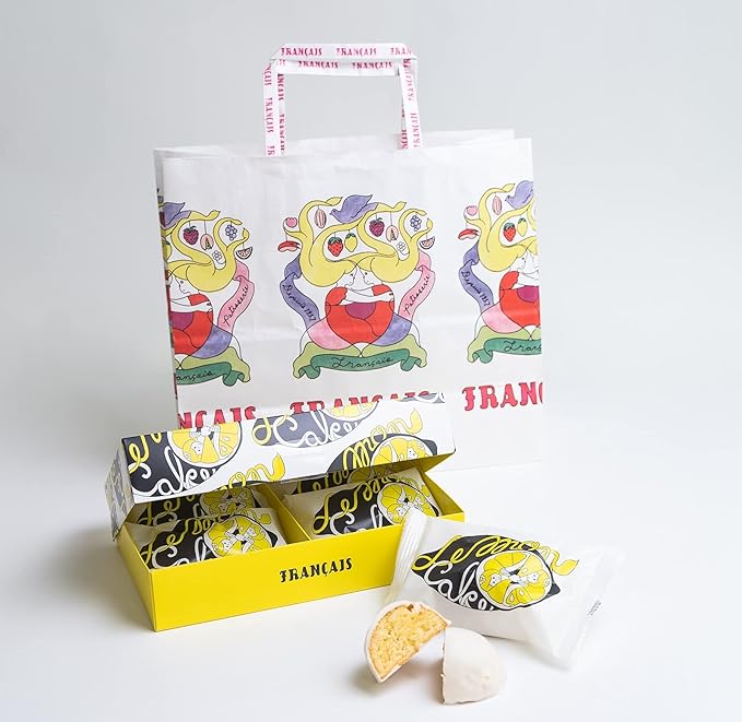 Amazon 手提げ袋付き フランセ レモンケーキ4個入 ギフト お土産 個包装 プレゼント お祝い ハロウィン 贈り物 ギフト フランセ ケーキ 洋菓子 通販