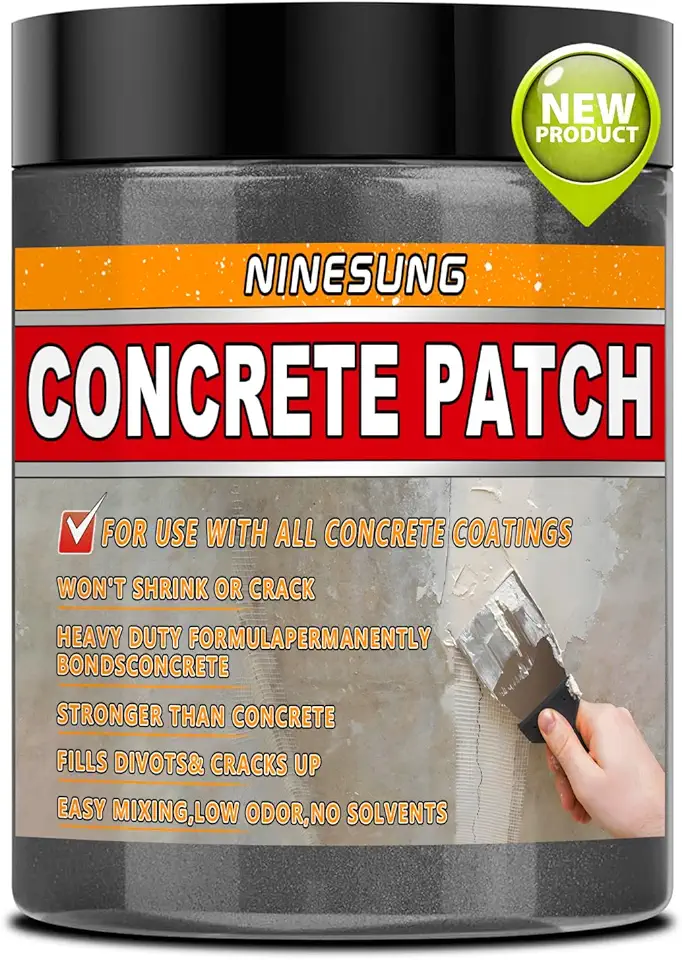 Reparo de Concreto - Massa de Cimento de Secagem Rápida Para Preenchimento de Rachaduras, Buracos E Lascas Em Calçadas, Pisos, Fundações - Uso Interno E Externo - Resistente Às Intempéries