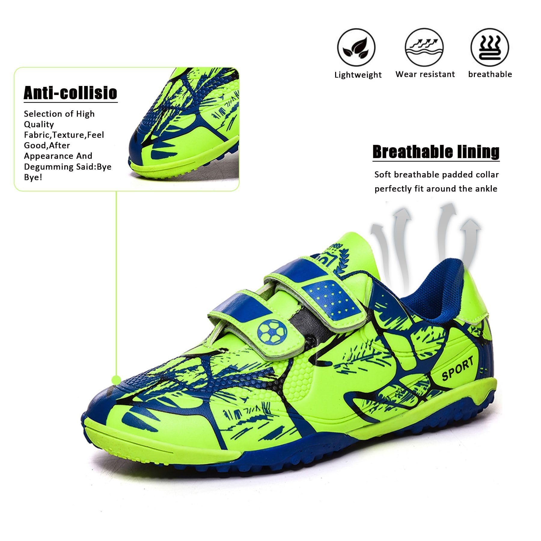 Sainilei Scarpe da Calcio Ragazzi FG/AG Professionale All'aperto Calcio da Scarpe Ragazzo TF Allenamento Bambini Teenage Spike