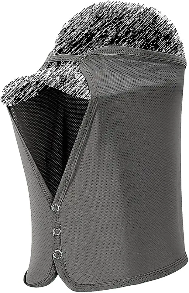 Boné unissex com proteção solar de malha drapeado elástico refrescante cobertura facial