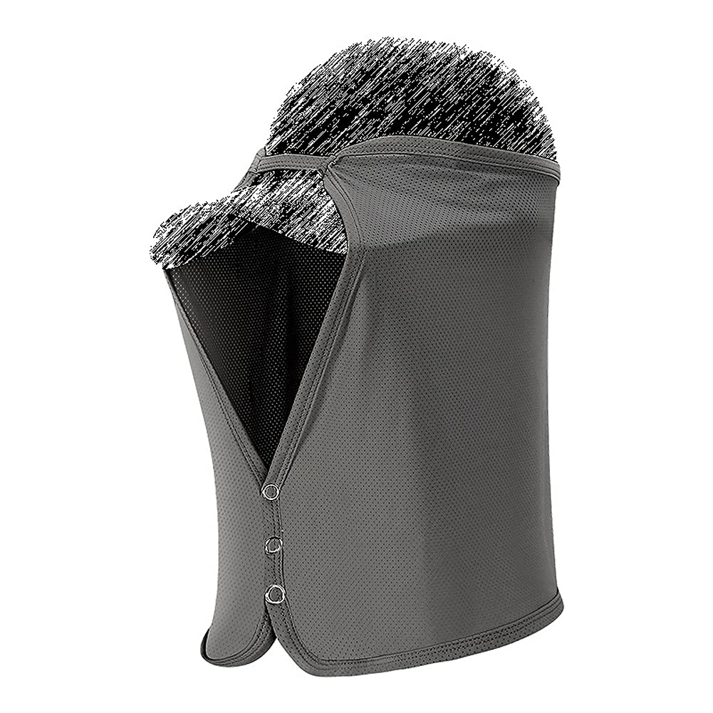 Unisex Sun Protection Neck Shade Mesh Cap Drape Elastic Cooling Face Covering