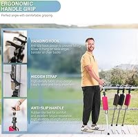 Vista 8 de Ta-Da Chair Series 1 Pro, Portable Trekking Hiking Pole, Folding Walking Stick with Seat, Walking Cane with Chair, Foldable Chair, Lightweight