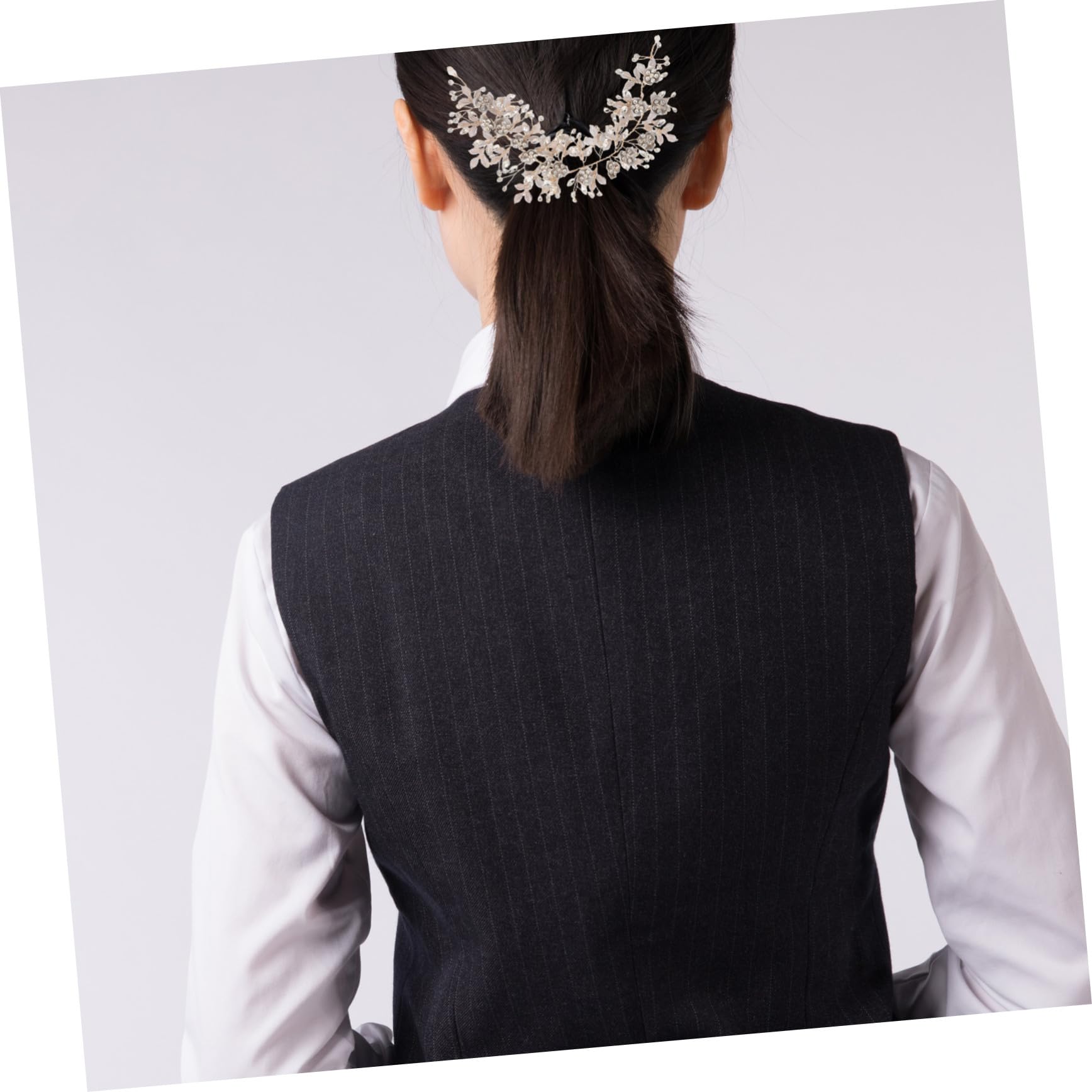 Healvian Fascia per Capelli da Sposa Fiori e Foglie Dorate Cerchietto da Sposa con Cristalli Accessori per Capelli per Damigelle Copricapo Floreale per Feste e Cerimonie