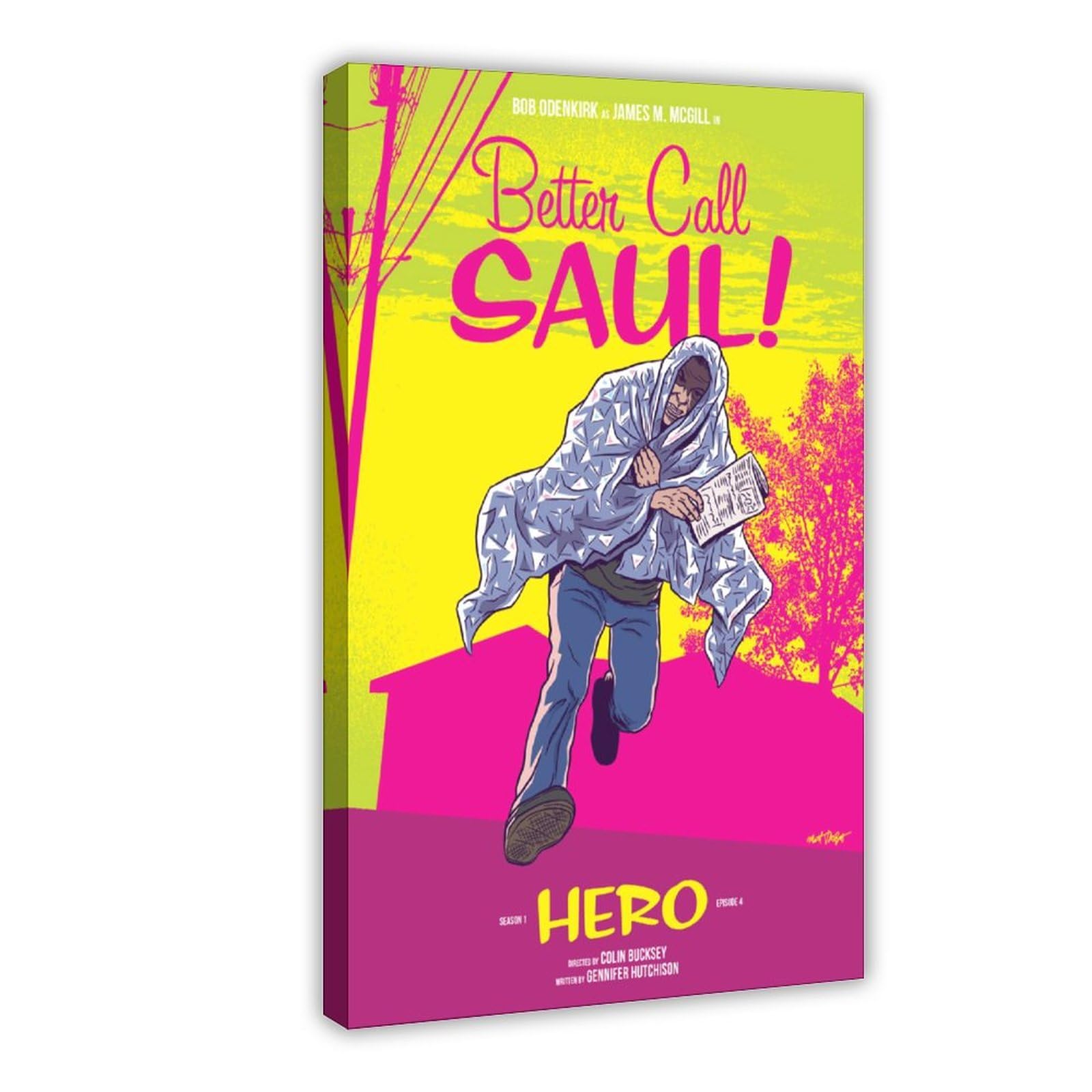 Better Call Saul-movie Poster 005 Canvas Poster Wall Art Decor Print Picture Paintings for Living Room Bedroom Decoration Frame-style-17 Frame-style-1708x12inch(20x30cm)