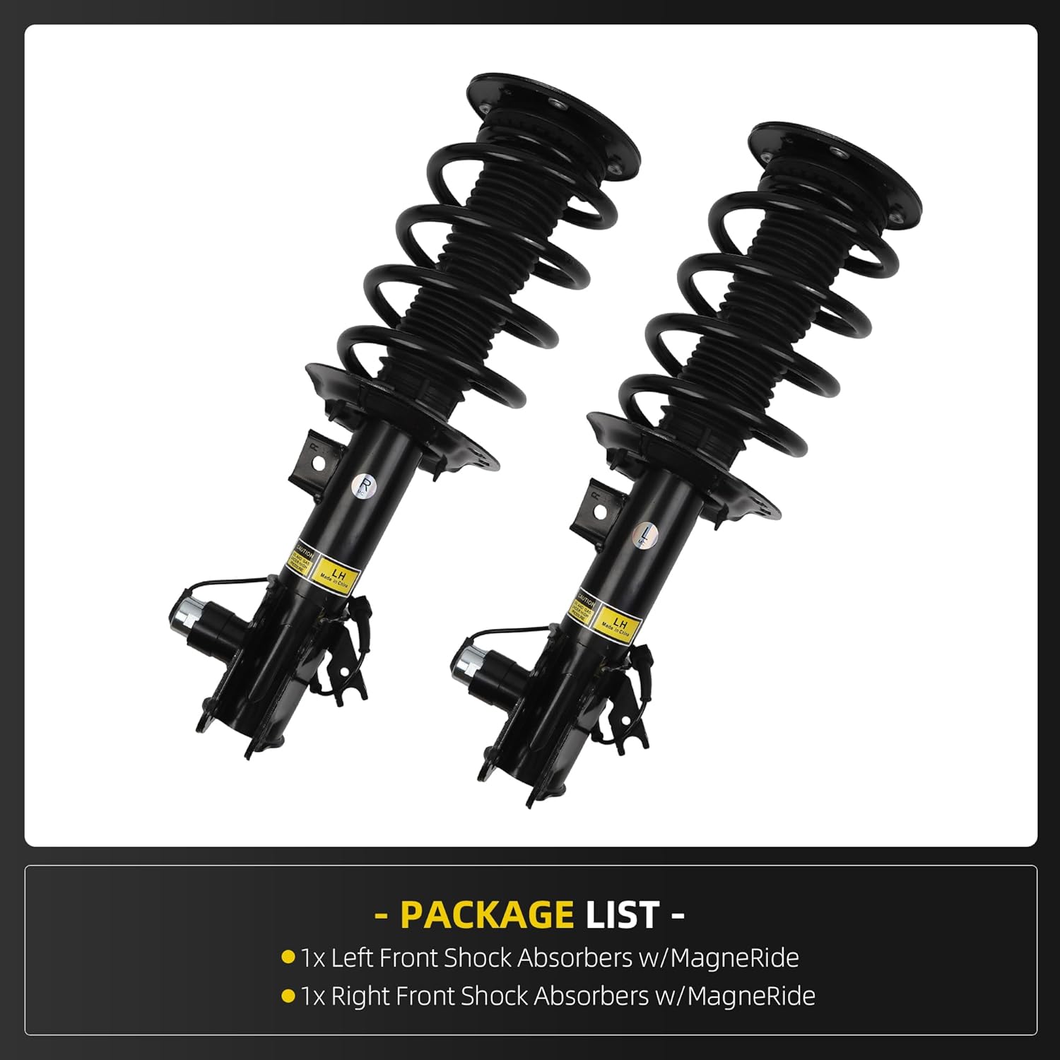 Dasbecan 2Pcs Front Struts Shock Assembly Absorber Magnetic w/Electronic Suspension Compatible with Lincoln MKZ 2013-2020 Ford Fusion 2013-2017 Replace# DG9Z18124V DG9Z18124V