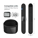 Xxerciz Ankle Band Compatible with Large Fitness Pedometer, Breathable Sport Ankle Band with Transparent Pouch for Step Counter Accessory (Black) gallery image