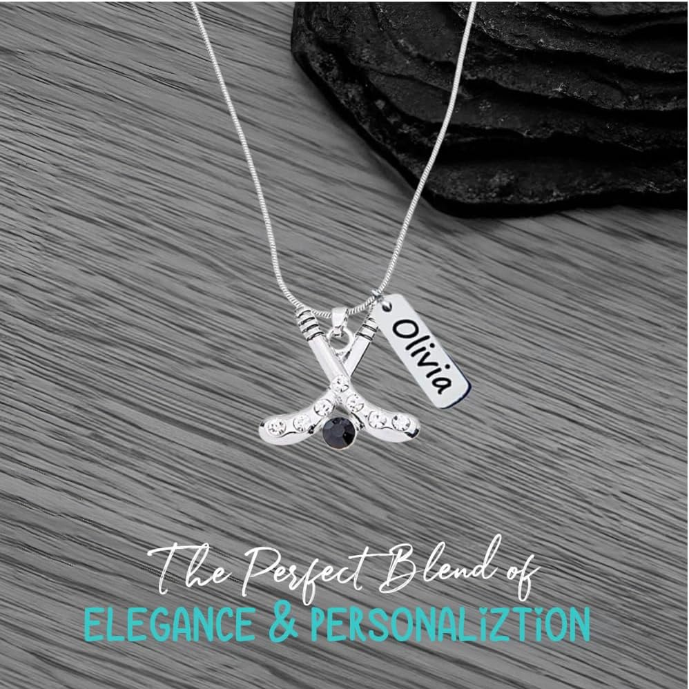 Sportybella Personalized Hockey Necklace with Engraved Charm, Hockey Jewelry, Hockey Gifts, Ice Hockey Charm Necklace, Hockey Players & Hockey Moms - Image 9
