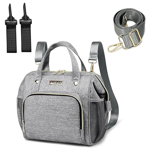 Miniatura 5 de Mochila Pequeña para Pañales Bolsa de Pañales Tipo Tote, Impermeable Multifunción Mini Bolsas de Maternidad Tipo Tote Mochilas de Viaje con Caqui1