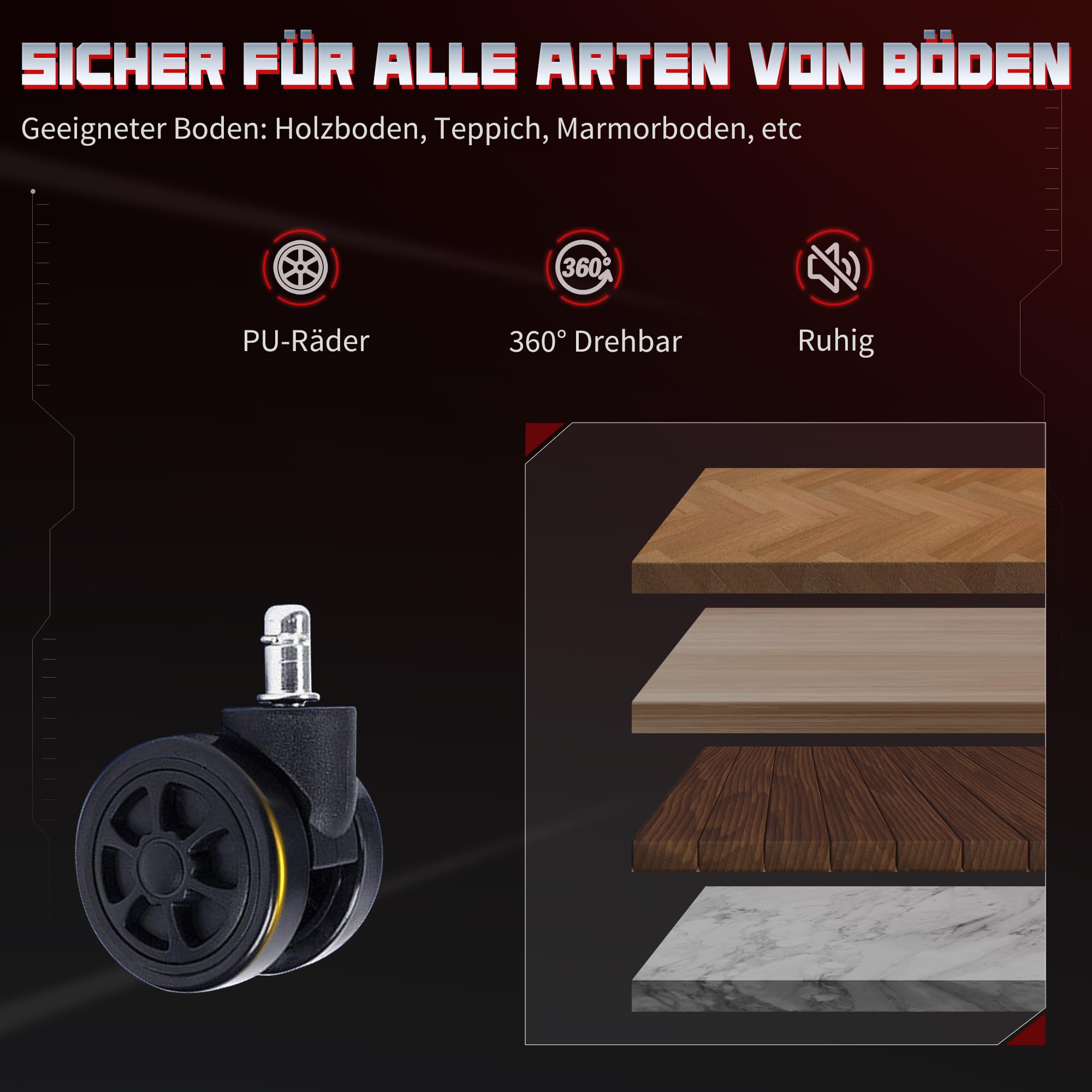 HOMCOM Gaming Stuhl Ergonomischer mit Fußstütze Kopfkissen Dunkelgrau | Wildlederimitat Gamer Stuhl, Lendenkissen, Gaming Sessel, 3D Armlehnen, Höhenverstellbar Bürostuhl