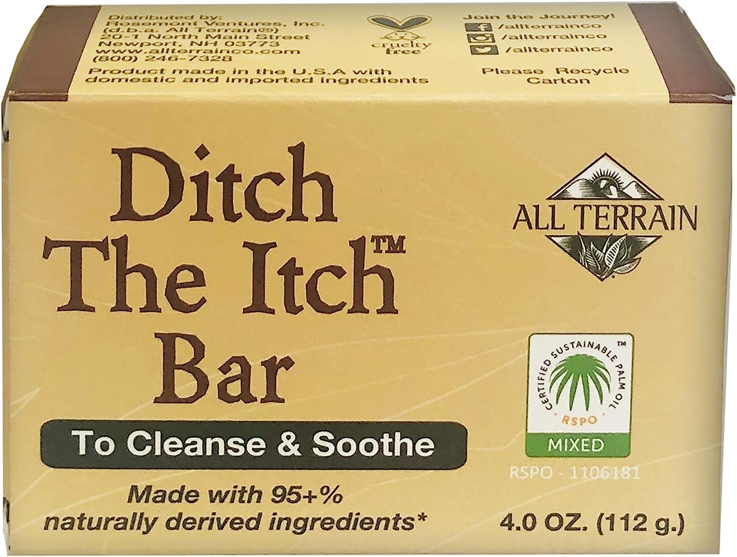 All Terrain Ditch The Itch Bar Soap - 6 Pack