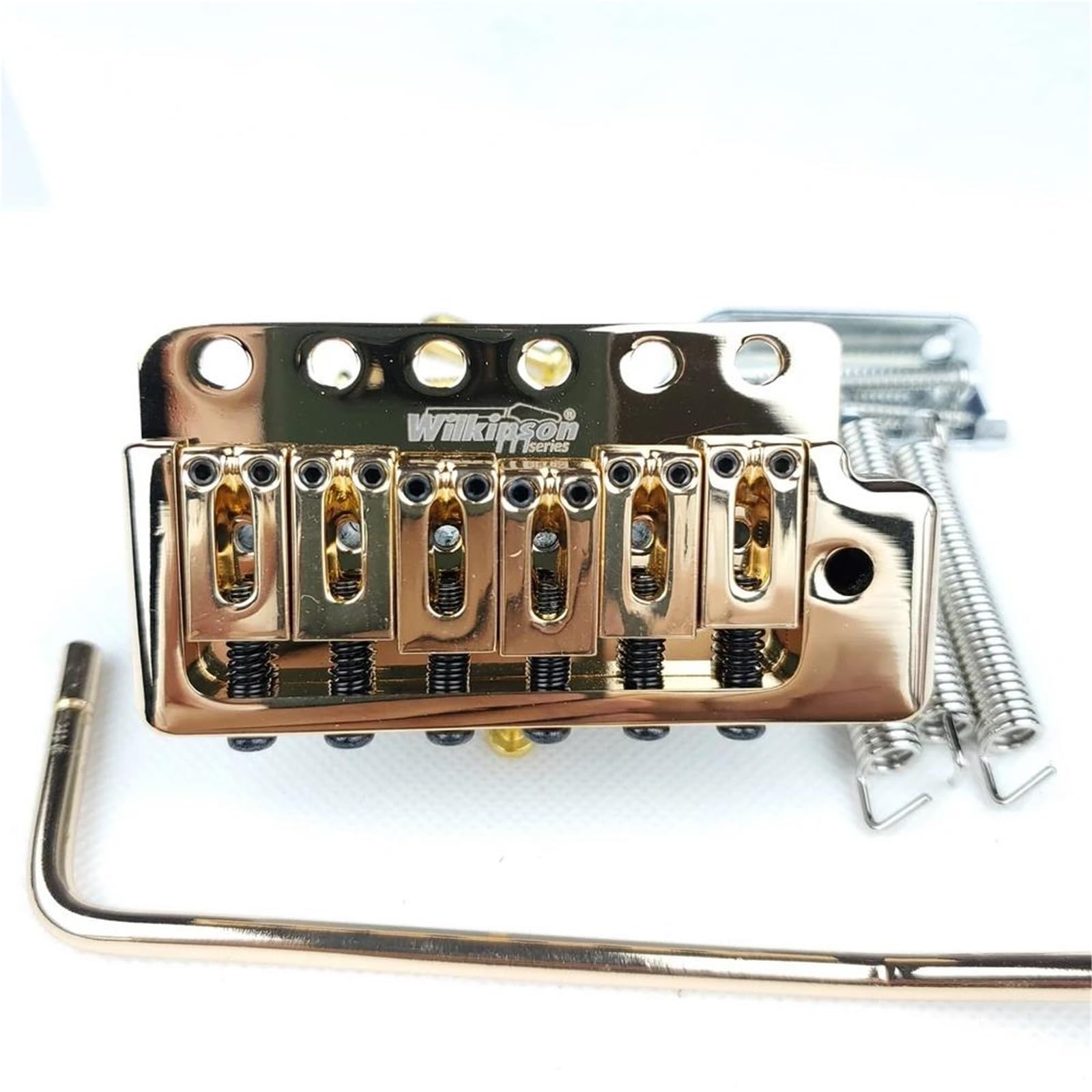 Ponte Per Chitarra Chitarra Elettrica Fissa 6 Viti ST Tremolo Vibrato Bridge Gold