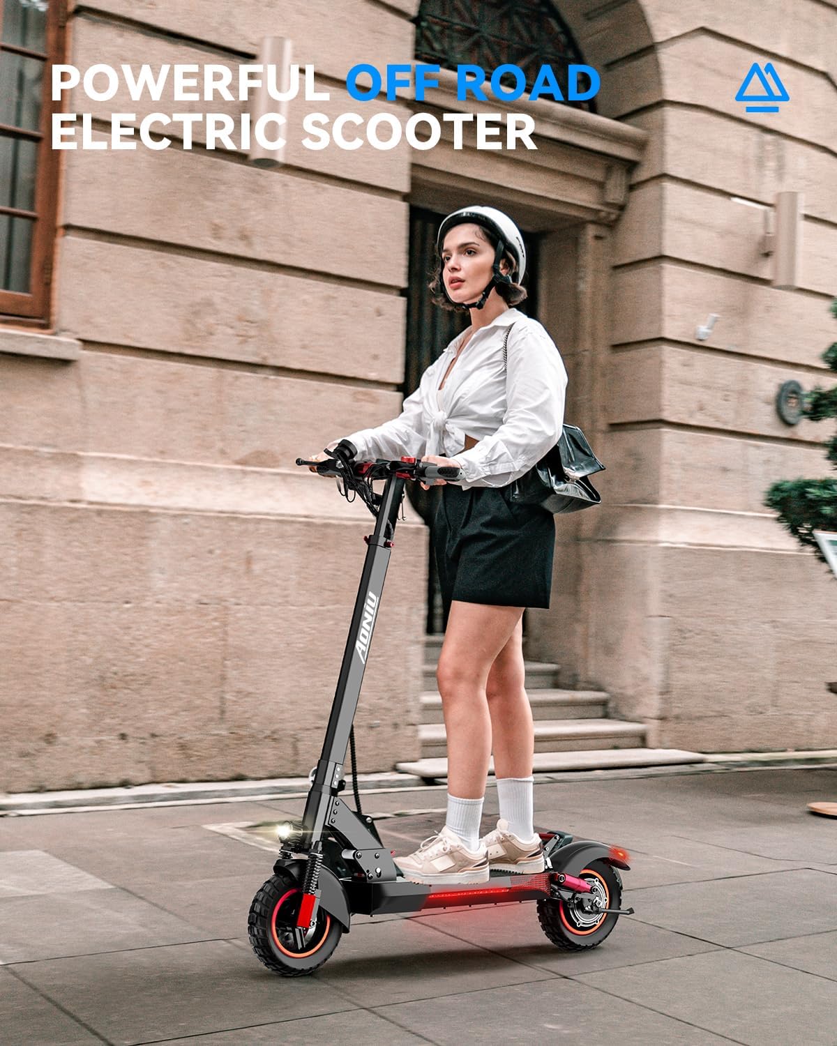 M4 Electric Scooter for Adults Escooter with Seat Off Road E Scooter Fast 25-30mph 300 Lbs+ Heavy Duty Electric Scooters Long Range 37 Miles All Terrain Foldable for Teens Commuting