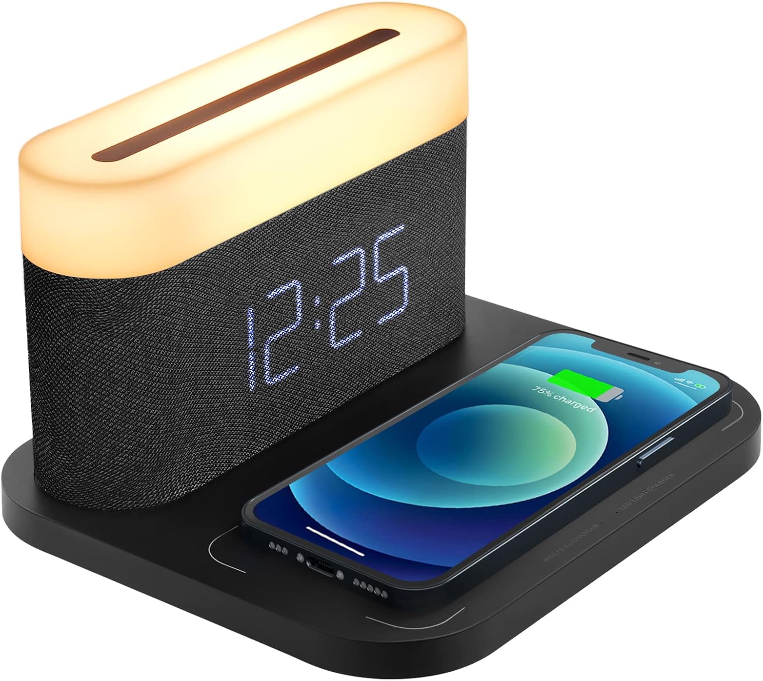 COLSUR Digital Alarm Clock with Wireless Charging 15W Max